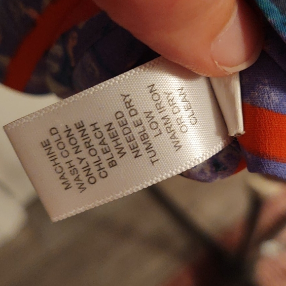 Banana Republic Floral/Striped Blouse sz S - Picture 8 of 8